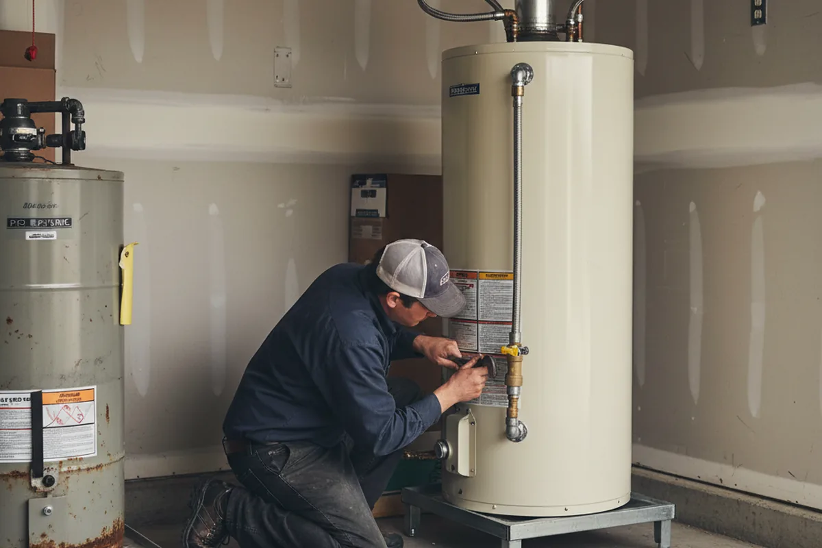 Water heater and shutoff valve replacement in Greencastle